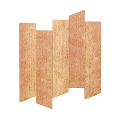 Wooden planks isolated on background