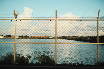 Fototapeta premium fence with wire