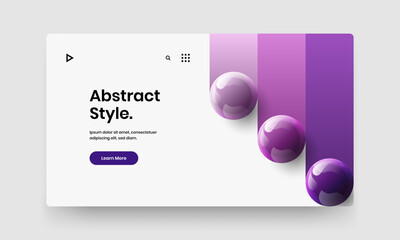 Geometric corporate cover design vector concept. Amazing realistic balls banner illustration.