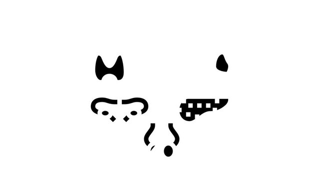 gland human organ glyph icon animation