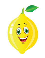 HAPPY LEMON FRUIT CARTOON CHARACTER