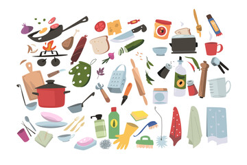 Kitchen accessories and utensils set