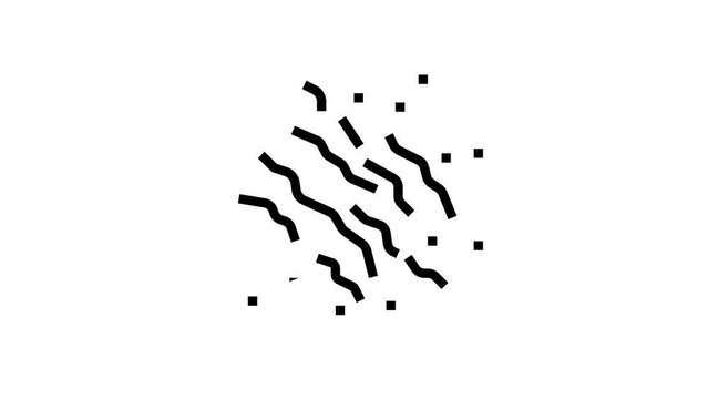 pitted or sunken scar line icon animation
