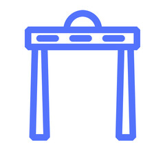 metal detector museum humanpictos control door gate security