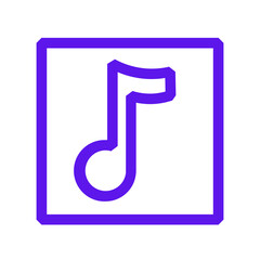 music note musical and multimedia player quaver song interface