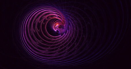 Naklejka premium 3D rendering abstract multicolor technology fractal light background