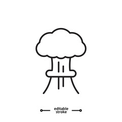 explosion. explode, abomb, bomb, war icon symbol logo illustration,editable stroke, flat design style isolated on white