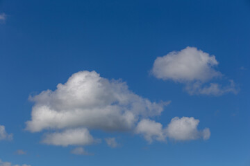 Blue sky with white clouds, Cloudy sky background nature outdoors