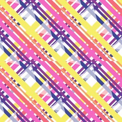 Pattern plaid and stripes design colorful rainbow pink mixed