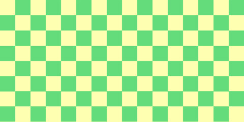 Checkered pattern background. green and yellow. Geometric ethnic pattern seamless. seamless pattern. Design for fabric, curtain, background, carpet, wallpaper, clothing, wrapping, Batik, fabric,Vector