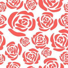 rose flower seamless pattern background