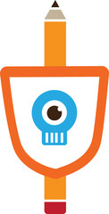 skull pencil icon
