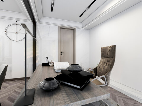 3D rendering, business office, study design