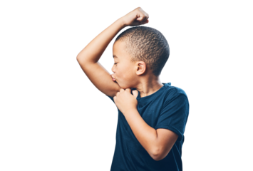 A future bodybuilder in the making