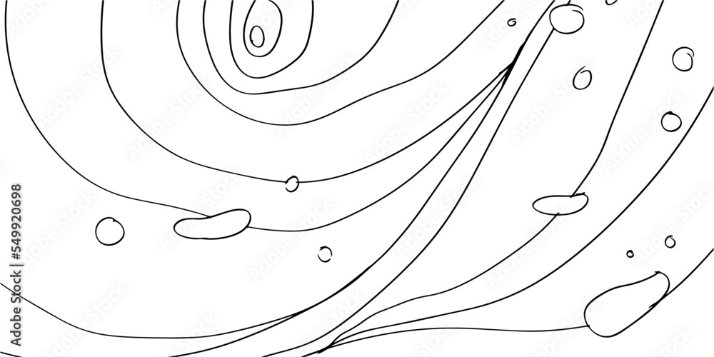 Aufkleber abstract line art pattern illustration for background design. flow outline geometric in panoramic co