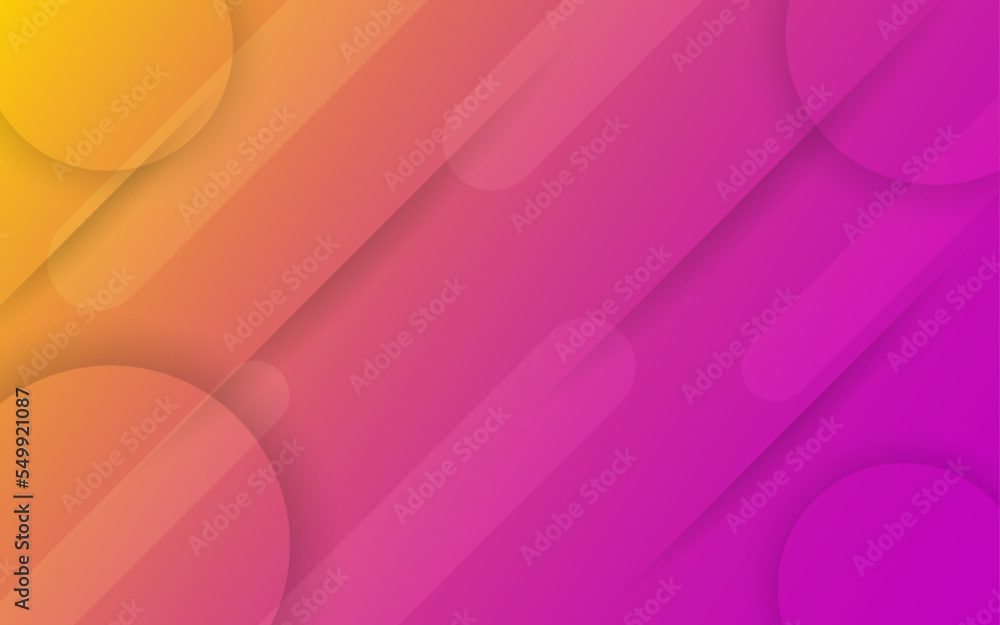 Poster abstract colorful flat gradient shape background