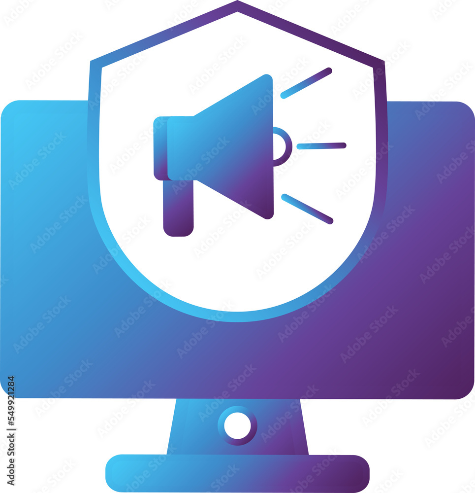 Aufkleber sound computer modern gradient icon