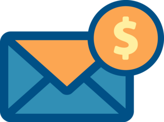 message and money icon