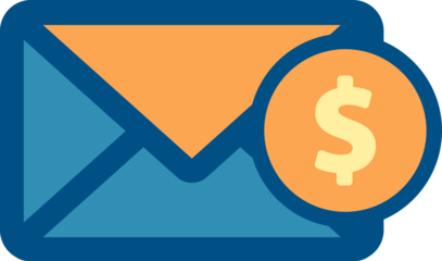 message and money icon