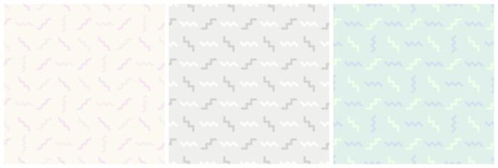 Line seamless pattern, Abstract line  background, Abstract pattern simple shape, Stripe background set, vector illustration.