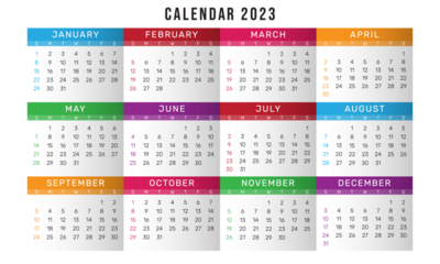 Calendar for 2023 png