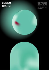 Vector Gradient Colorful Cover. Holographic Abstract Background Poster Design Template.