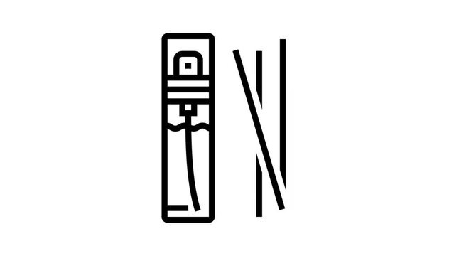 tester perfume cosmetic line icon animation