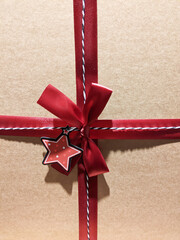 gift with red ribbon

