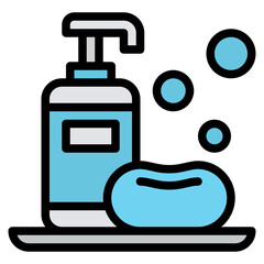 soap cleaning clean washing hand icon