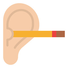 ear spa massage spa relax icon