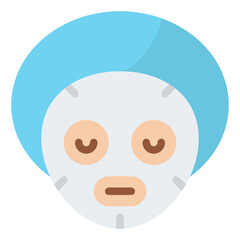 facial mask spa treatment relax icon