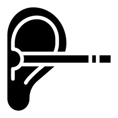 ear spa massage spa relax icon