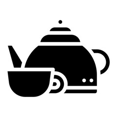 teapot cup relax drink icon