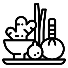 herb ball massage spa icon