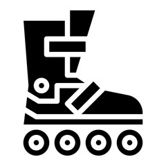 roller sport activity competition icon