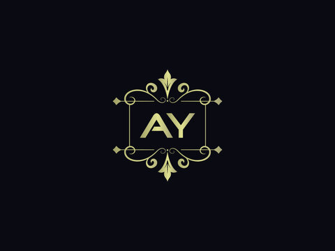 Feminine AY ya Luxury or Jewelry Shop Logo Symbol