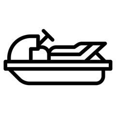 jet ski sport activity competition icon