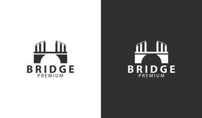 bridge company logo template simple design