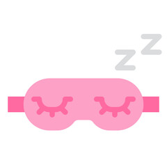 sleep relax blindfold activity icon