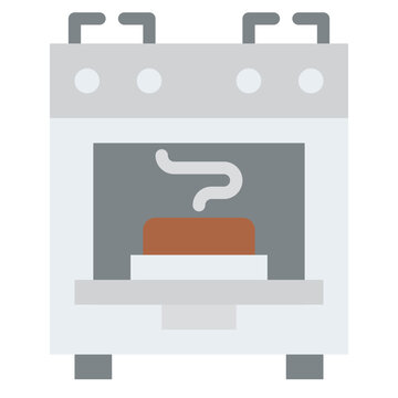 oven cooking food flat design clip art preview