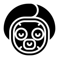 facial treatment relax spa activity icon