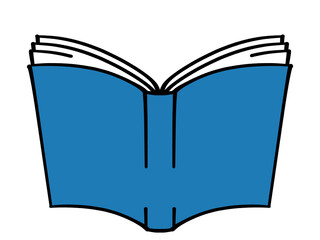 開いた本のイラスト素材