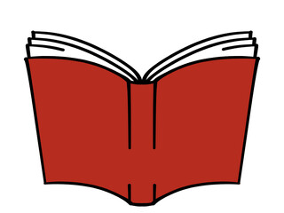 開いた本のイラスト素材