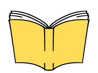 開いた本のイラスト素材