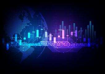 stock market and finance world concept background image