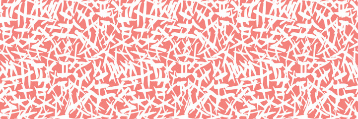 Grunge doodles pattern. Modern fabric design. Tribal ornament seamless pattern. Grunge ethnic background. Contemporary ornaments pattern. 80s, 90s clothes fabric. Boho hippie style.