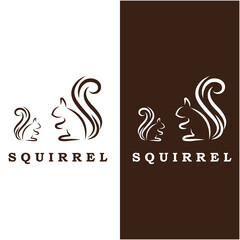 squirrel logo and vector with slogan design © acilliaeggi