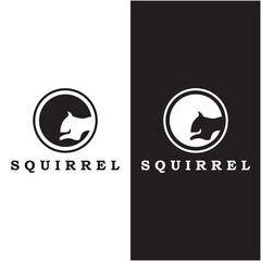 squirrel logo and vector with slogan design