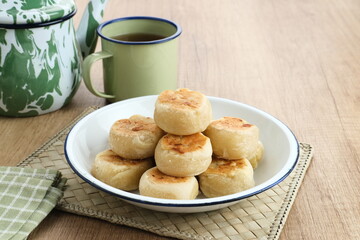 Bakpia, Bakpia Pathok is a typical Yogyakarta food made from a mixture of green beans, cheese and sugar, which is wrapped in flour, then baked.
