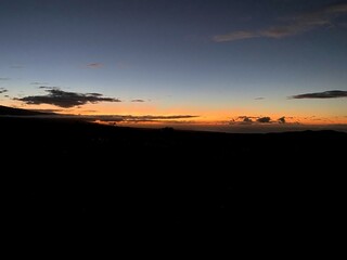 sunset in the desert